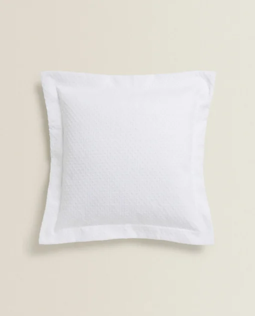 Bedspreads*ZARA Home Throw Pillow Cover With Polka Dot Design White