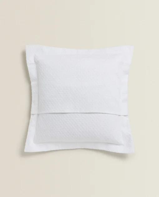 Bedspreads*ZARA Home Throw Pillow Cover With Polka Dot Design White