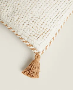 Throw Pillows*ZARA Home Throw Pillow Cover With Tassels Natural Colour