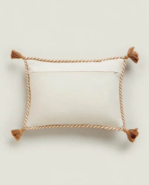 Throw Pillows*ZARA Home Throw Pillow Cover With Tassels Natural Colour