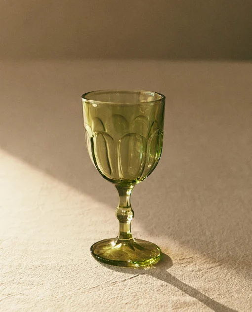Glasses And Flutes*ZARA Home Transparent Water Glass Green
