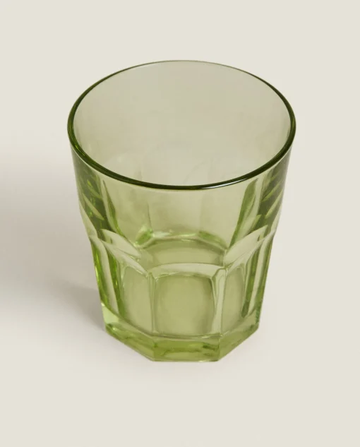 Tumblers*ZARA Home Transparent Water Glass Green
