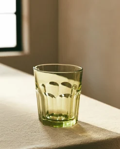 Tumblers*ZARA Home Transparent Water Glass Green