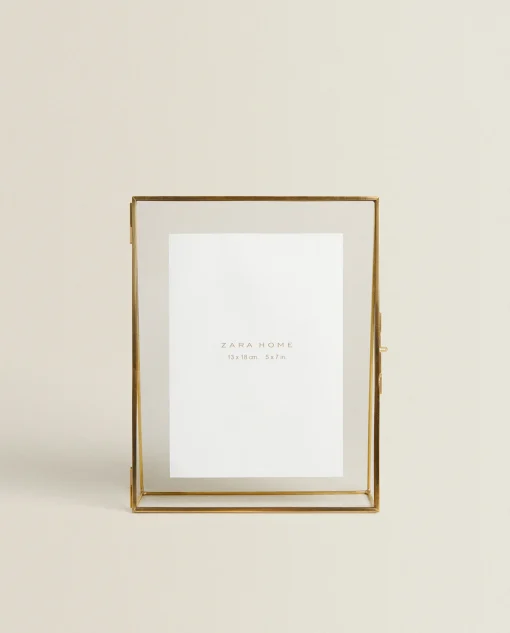 Frames And Canvases*ZARA Home Triangular Frame Golden