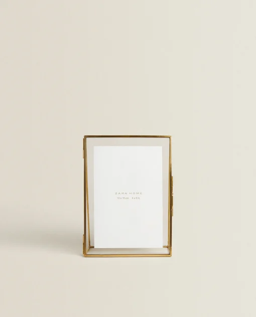 Frames And Canvases*ZARA Home Triangular Frame Golden