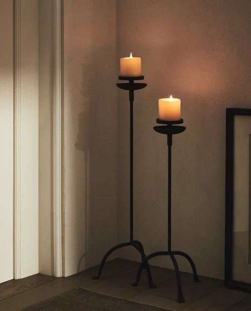 Candlesticks And Tealight Holders*ZARA Home Tripod Candlestick Black