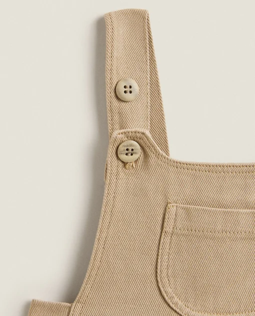 Clothing And Footwear*ZARA Home Twill Overalls Brown