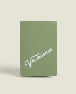 Stationery*ZARA Home Vacaciones Notepad X Saint-Lazare Green
