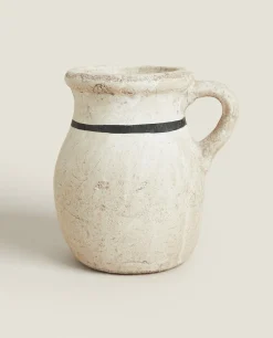 Vases*ZARA Home Vase With Handle Terracotta