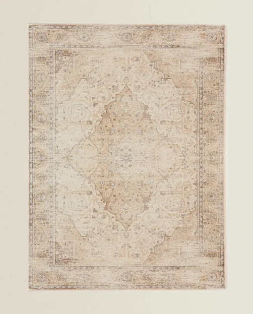 Vintage Design*ZARA Home Vintage Style Rug Brown