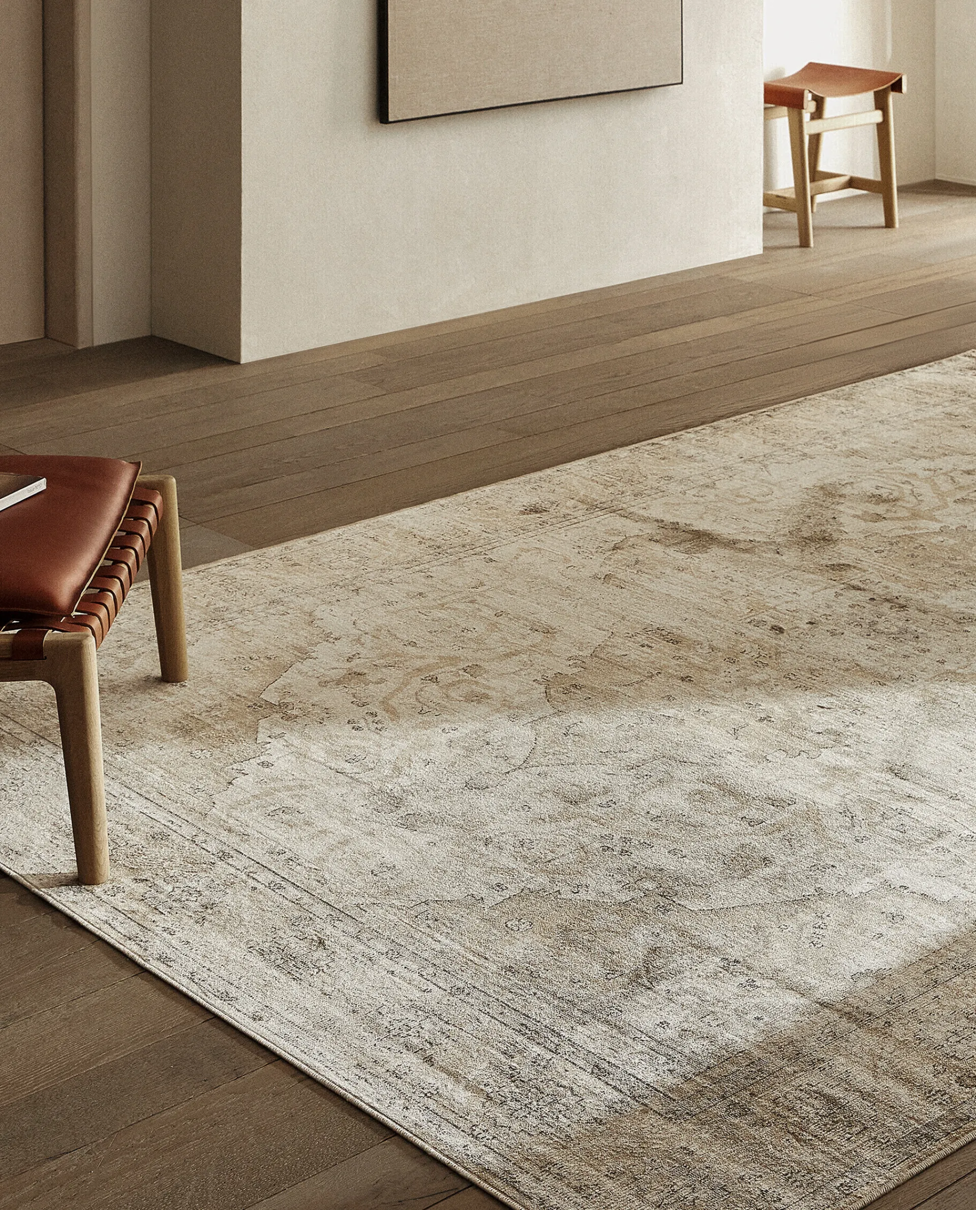 Vintage Design*ZARA Home Vintage Style Rug Brown