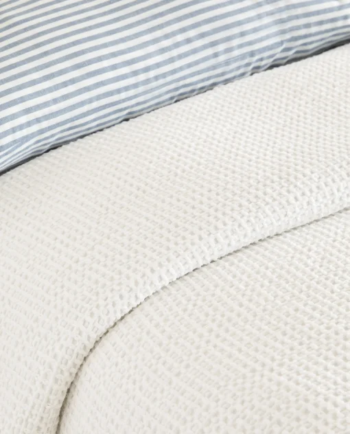 Bedspreads*ZARA Home Waffle Knit Bedspread White