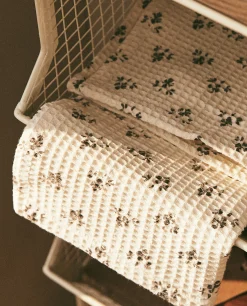 Cleaning*ZARA Home Waffle Multipurpose Kitchen Towel (Pack Of 2) Cream