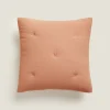 Throw Pillows*ZARA Home Waffle-Knit Throw Pillow Cover Pink