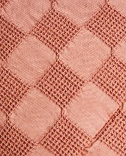 Throw Pillows*ZARA Home Waffle-Knit Throw Pillow Cover Light Red