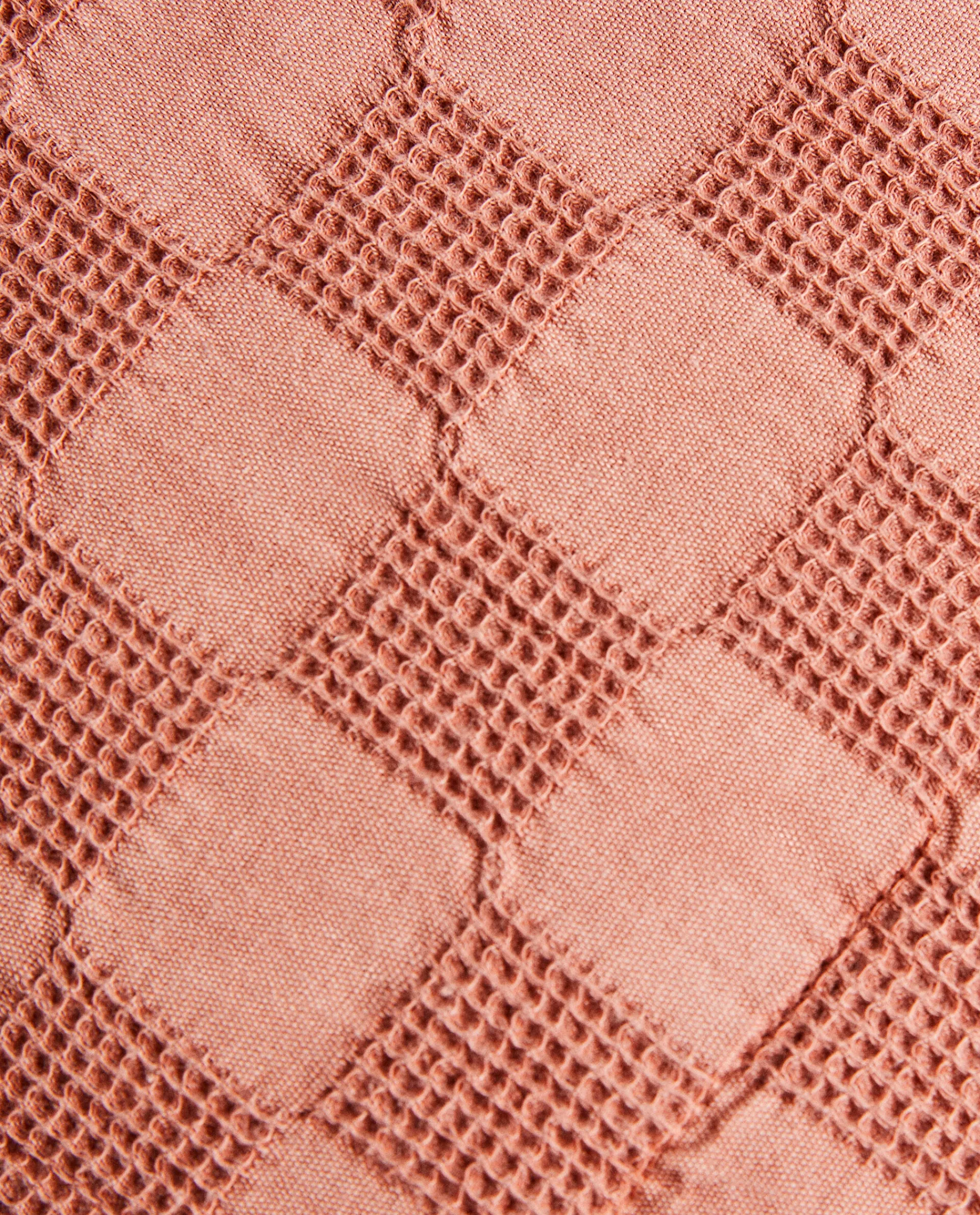 Throw Pillows*ZARA Home Waffle-Knit Throw Pillow Cover Light Red