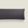 Solid*ZARA Home Washed Linen Throw Pillow Cover Mid-Blue