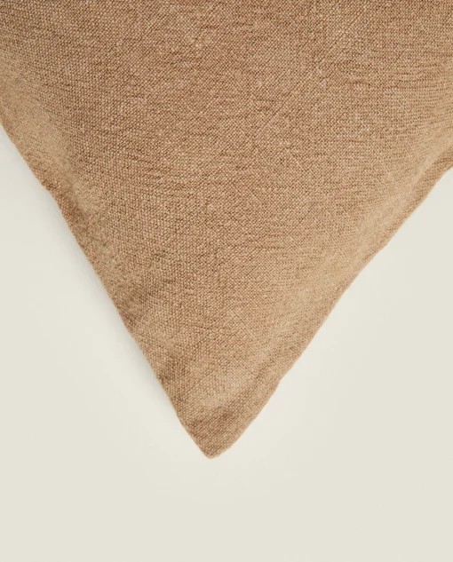 Solid*ZARA Home Washed Linen Throw Pillow Cover Taupe