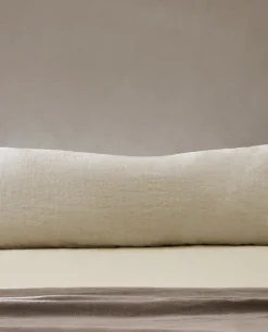 Bedspreads*ZARA Home Washed Linen Throw Pillow Cover Sand
