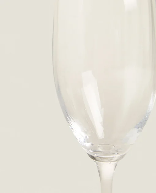 Glasses And Flutes*ZARA Home Wavy Flute Glass Transparent