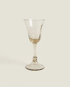 Glasses And Flutes*ZARA Home Wine Glass With Base Blue