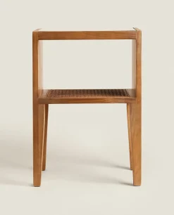 Bedside/Occasional Tables*ZARA Home Wooden Bedside Table Brown