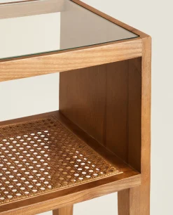 Bedside/Occasional Tables*ZARA Home Wooden Bedside Table Brown