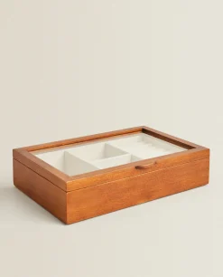 Boxes And Jewelry Boxes*ZARA Home Wooden Jewelery Box Brown