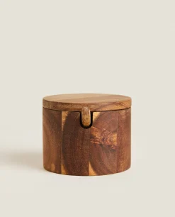 Kitchen Accessories*ZARA Home Wooden Sugar Bowl Natural Colour