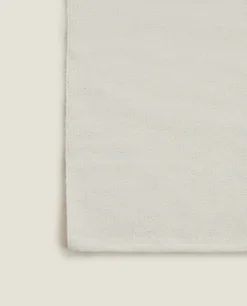 Solid*ZARA Home Wool Blend Rug Cream