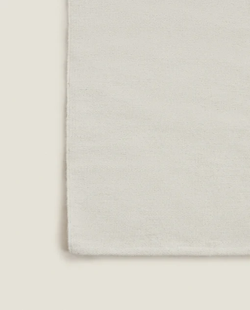 Solid*ZARA Home Wool Blend Rug Cream