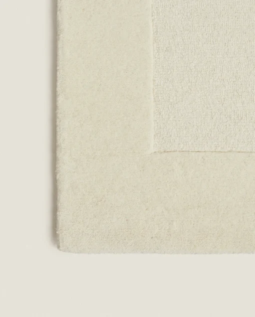 Solid*ZARA Home Wool Rug White