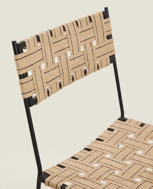 Chairs & Armchairs*ZARA Home Woven Jute And Metal Chair 4-085